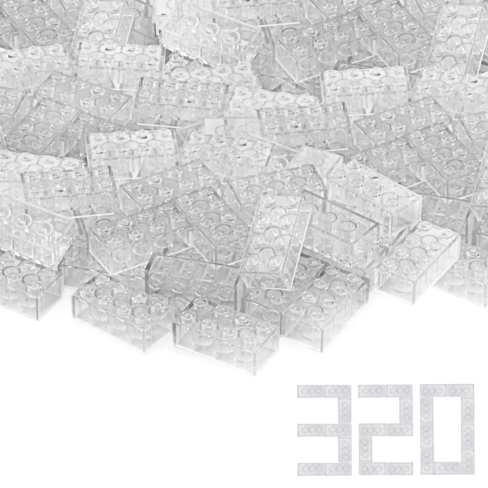 Foto 3 pulgar | Bloques Transparentes 320 Piezas - Venta Internacional