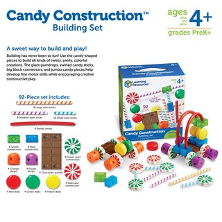 Foto 7 | Set De Construcción Learning Resources Candy Construction 92 Piezas - Venta Internacional.