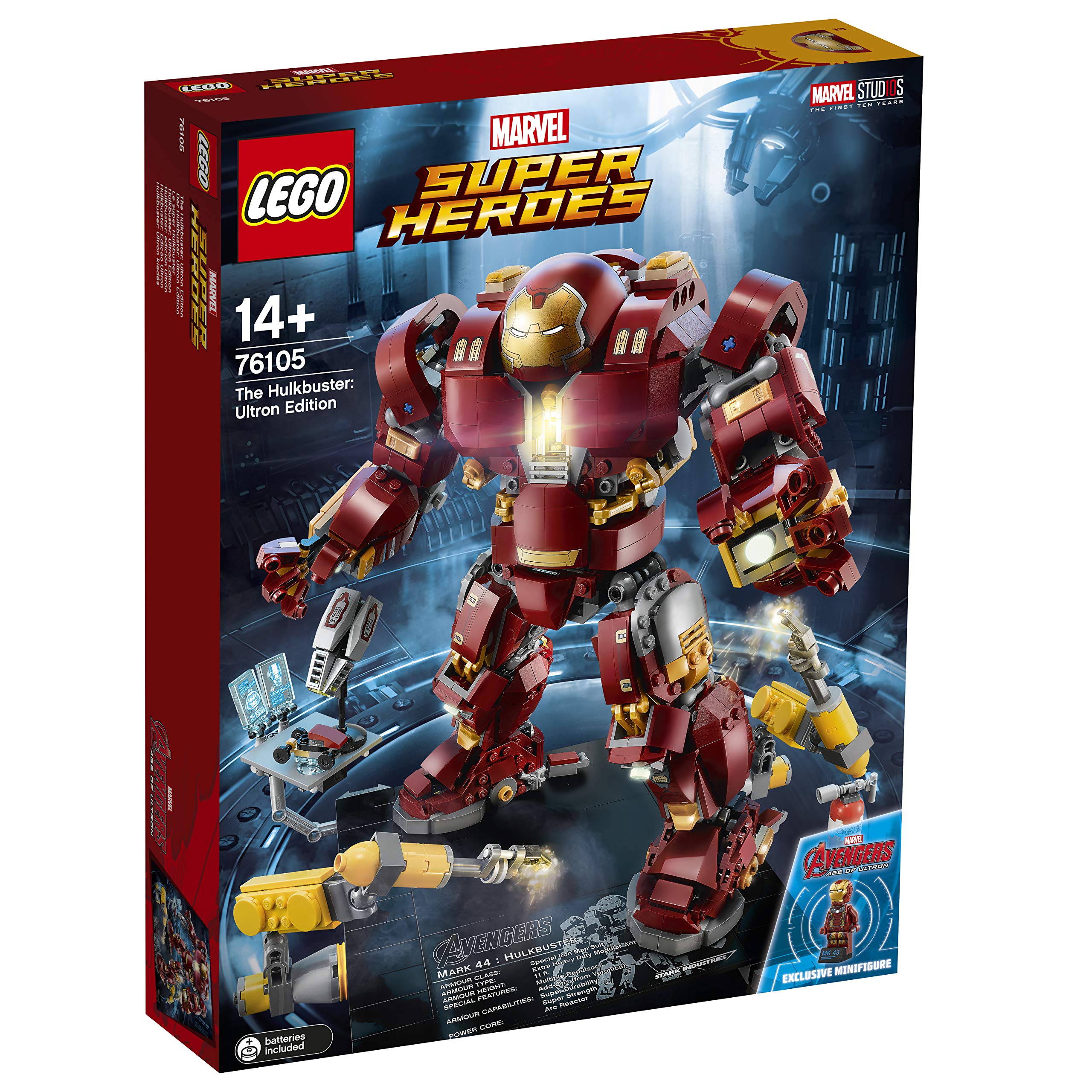 Foto 5 pulgar | Kit de Construcción Lego Marvel Super Heroes Avengers Hulkbuster - Venta Internacional