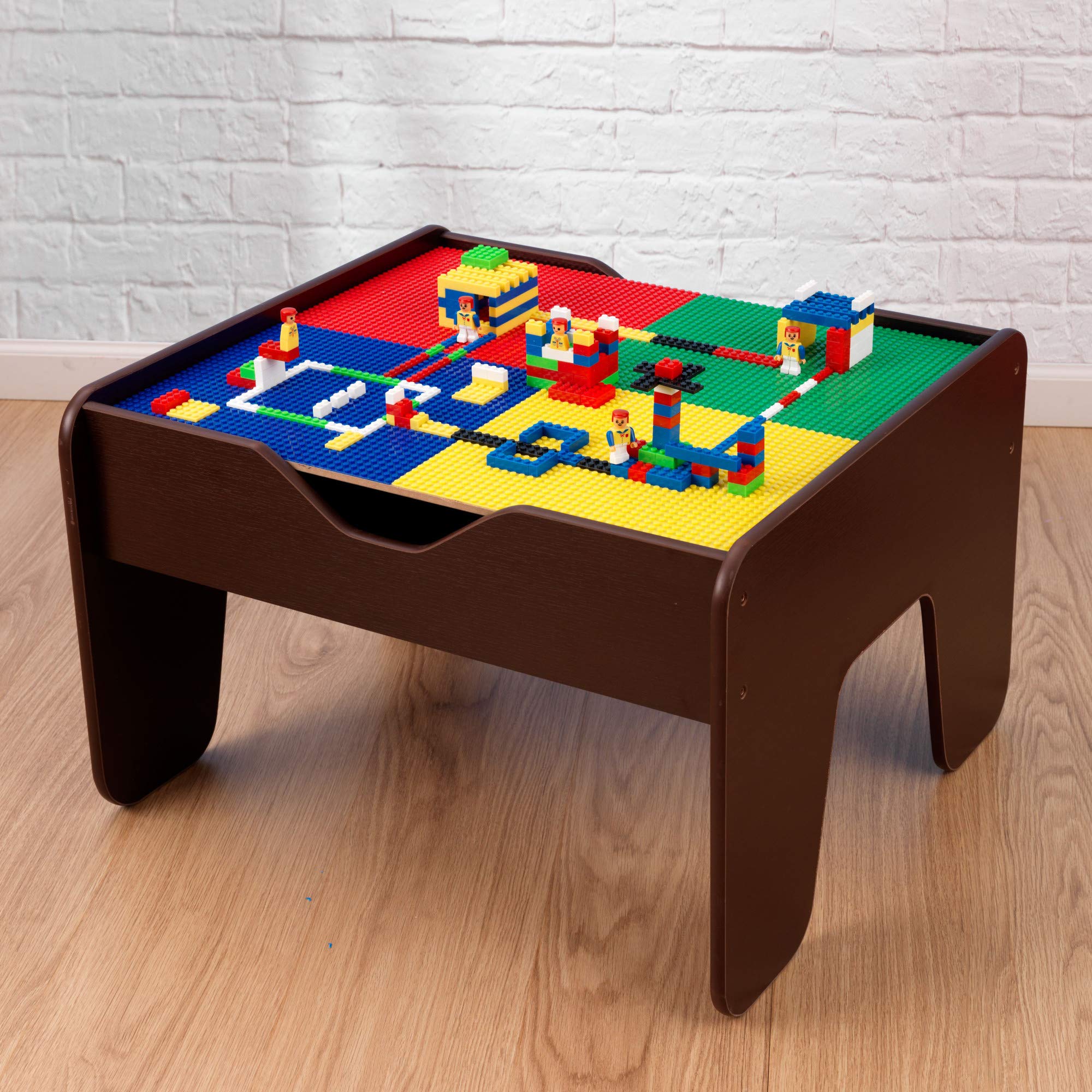 Foto 4 pulgar | Mesa De Actividades Kidkraft 2 En 1 Con Tapa Reversible Con 200 Ladrillos - Venta Internacional.