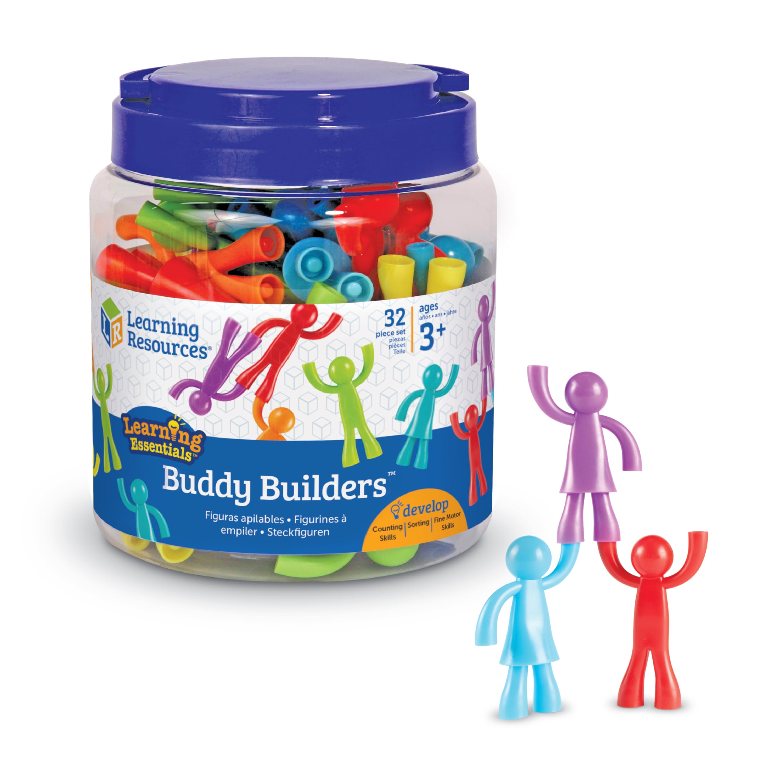 Foto 2 pulgar | Toy Learning Resources Buddy Builders 32 Piezas Para Mayores De 3 Años - Venta Internacional.