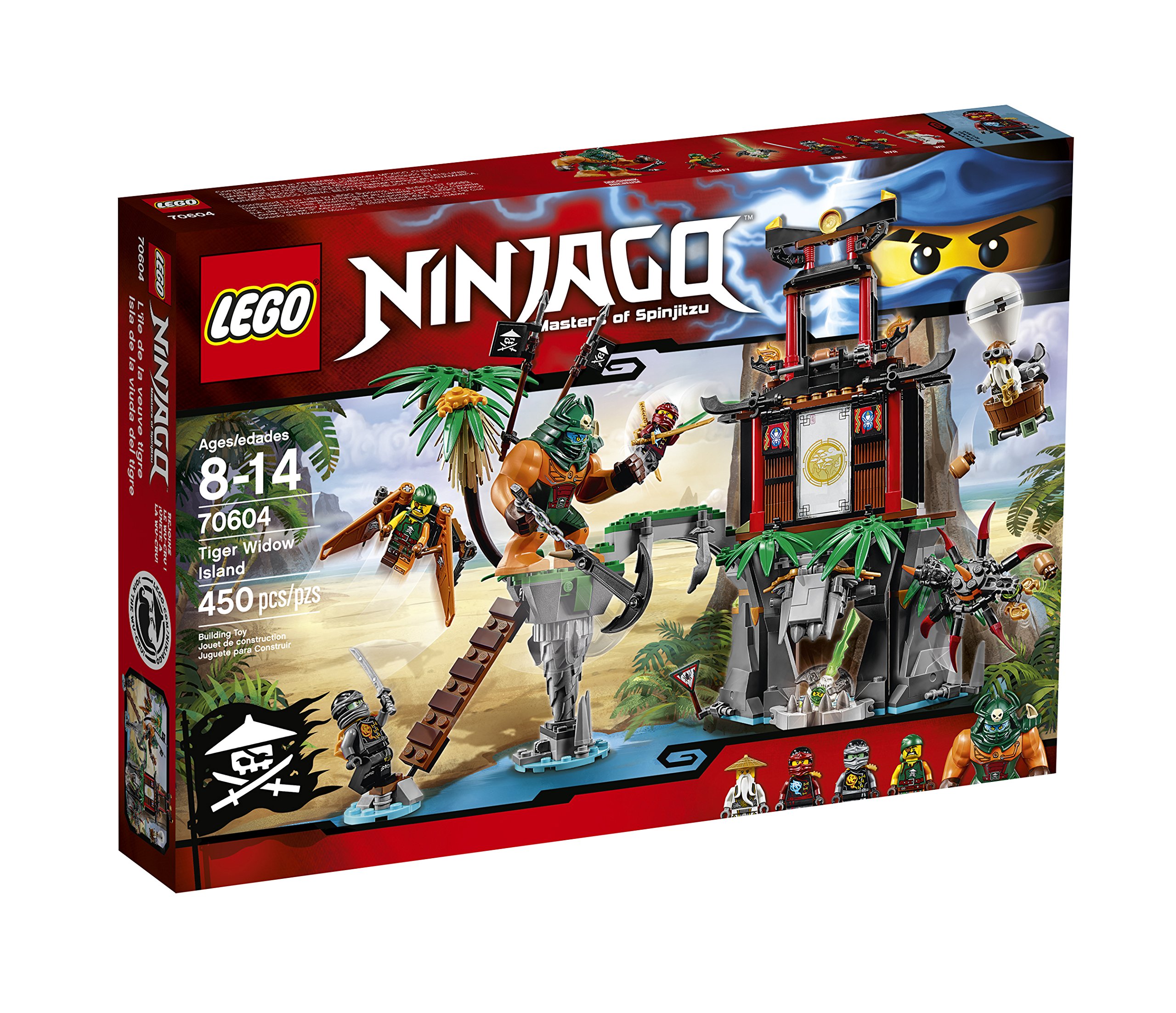 Foto 2 pulgar | Kit de Construcción Lego Ninjago Tiger Widow Island 450 Piezas - Venta Internacional