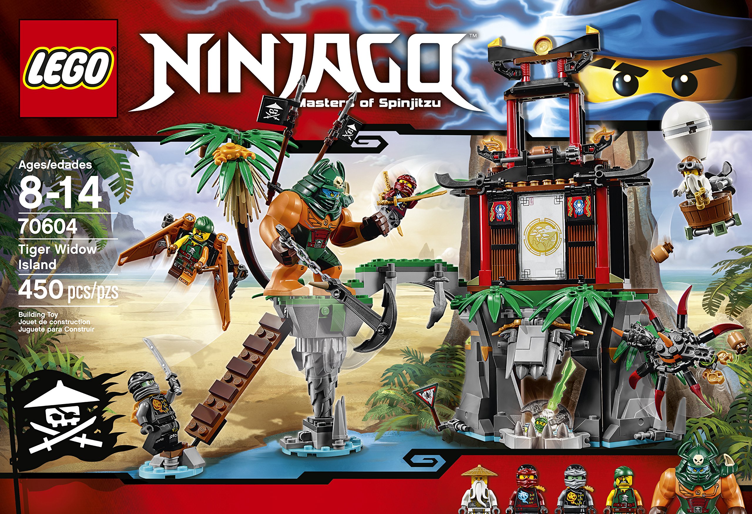 Foto 3 pulgar | Kit de Construcción Lego Ninjago Tiger Widow Island 450 Piezas - Venta Internacional