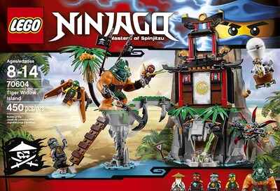 Foto 2 | Kit de Construcción Lego Ninjago Tiger Widow Island 450 Piezas - Venta Internacional