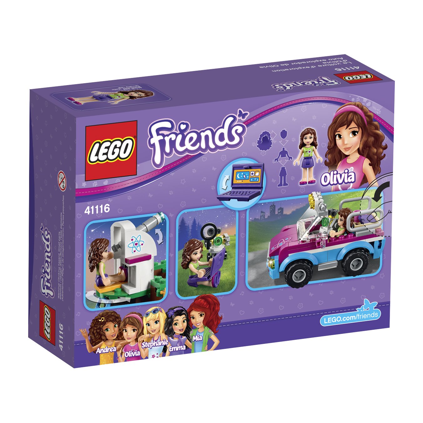 Foto 3 | Coche de Exploración Lego Friends con 185 Piezas - Venta Internacional