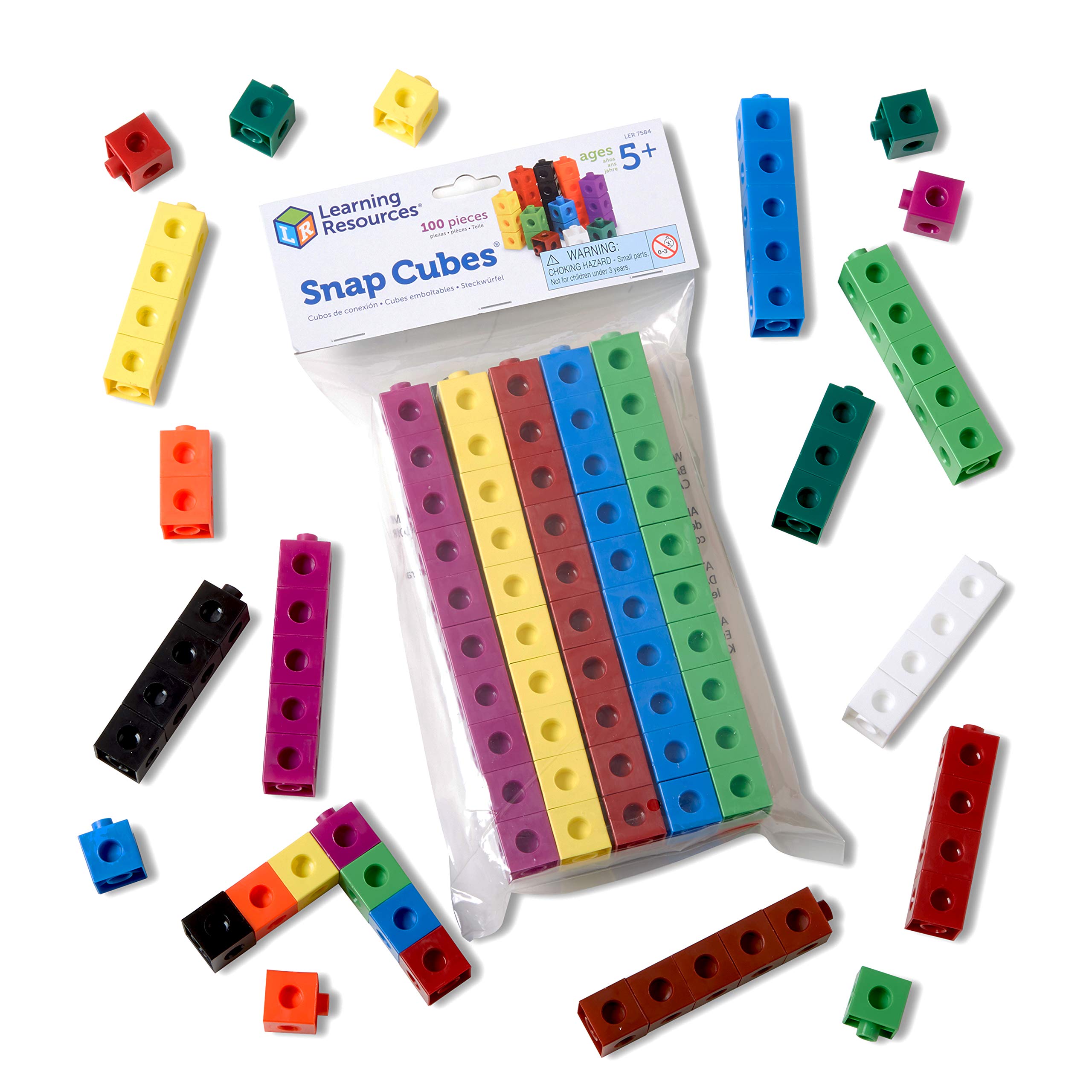 Foto 2 pulgar | Counting Toy Learning Resources Snap Cubes, 100 Piezas, Más De 5 - Venta Internacional.