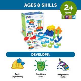 Foto 6 | Recursos De Aprendizaje Sobre Juguetes 1-2-3 ¡constrúyelo! Robot Factory: Más De 2 Años - Venta Internacional.
