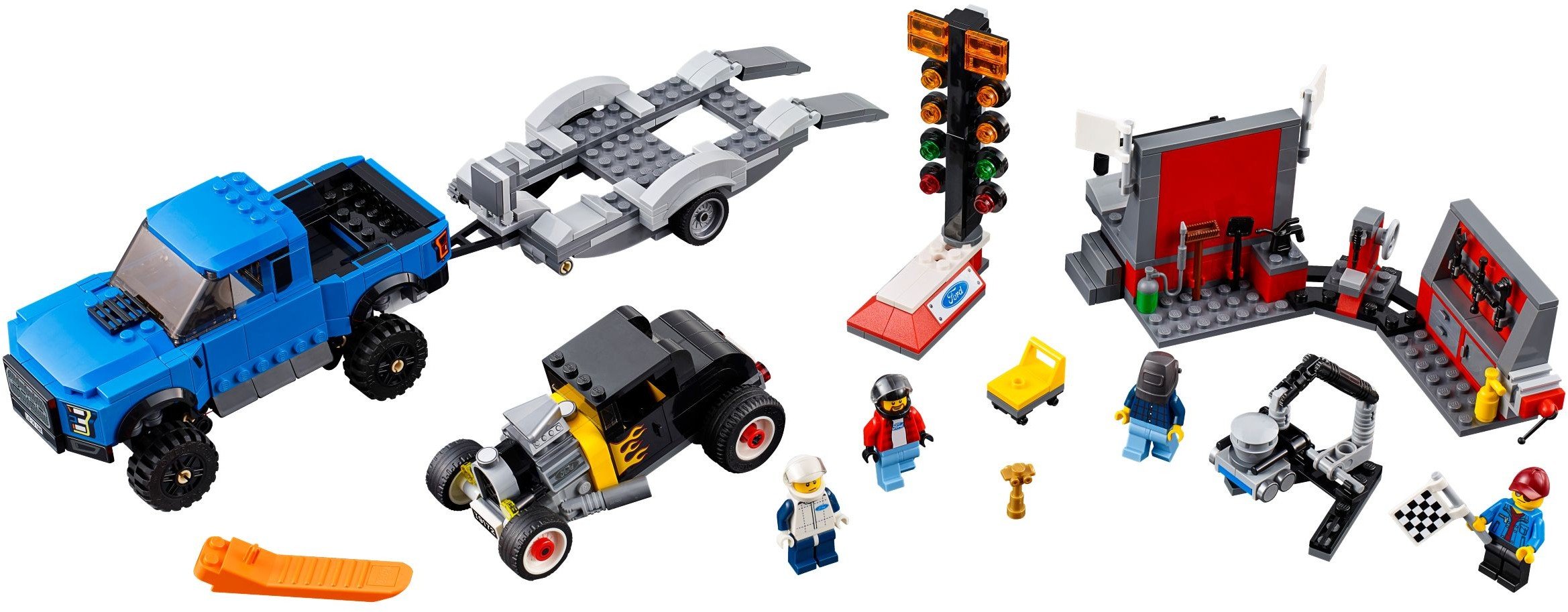 Juguete Lego Speed Champions Ford F-150 Raptor Y Modelo A - Venta Internacional