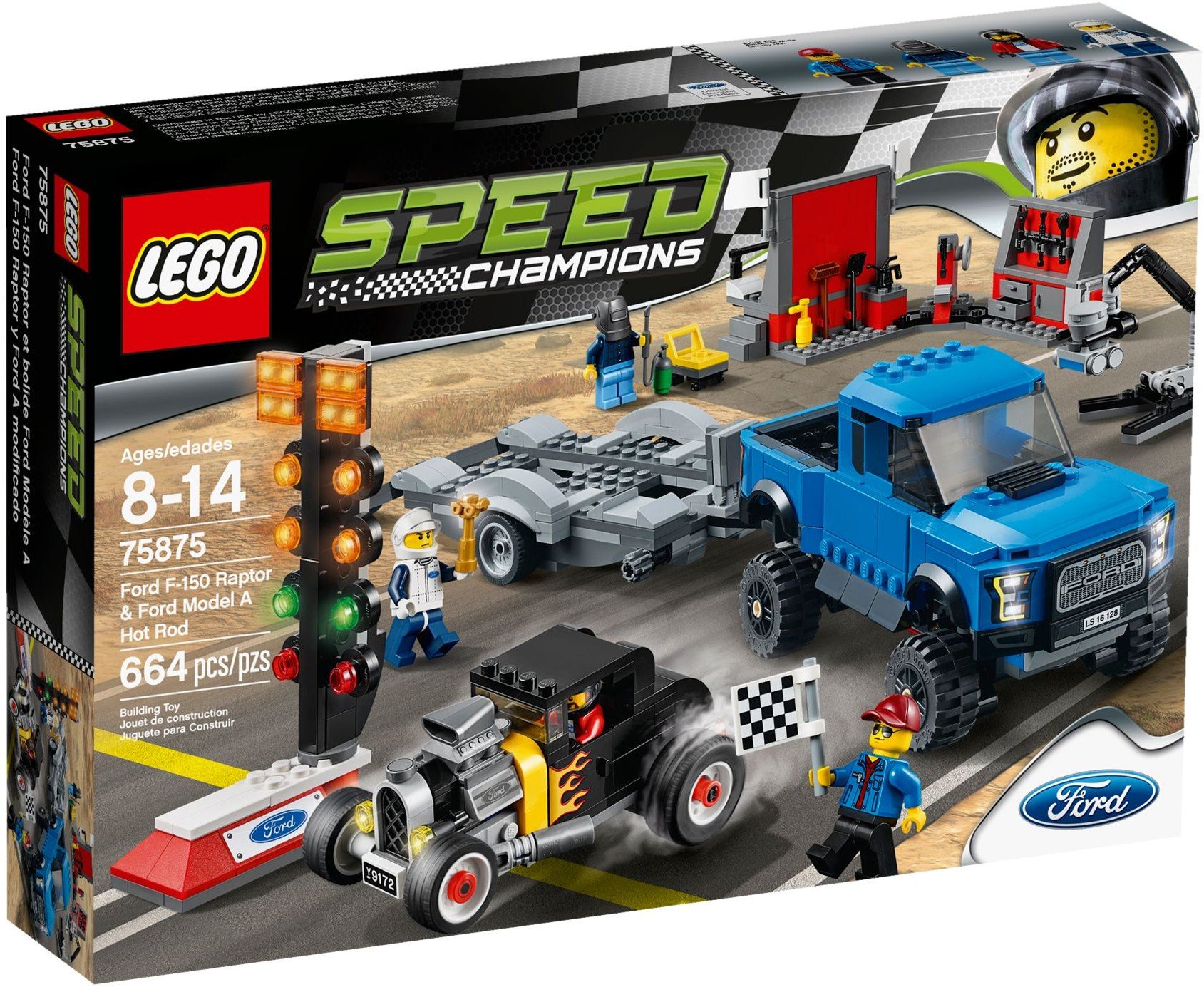 Foto 3 pulgar | Juguete Lego Speed Champions Ford F-150 Raptor Y Modelo A - Venta Internacional