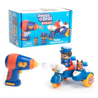 Foto 1 | Motocicleta De Policía Toy Educational Insights Design & Drill Bolt Buddies - Venta Internacional.
