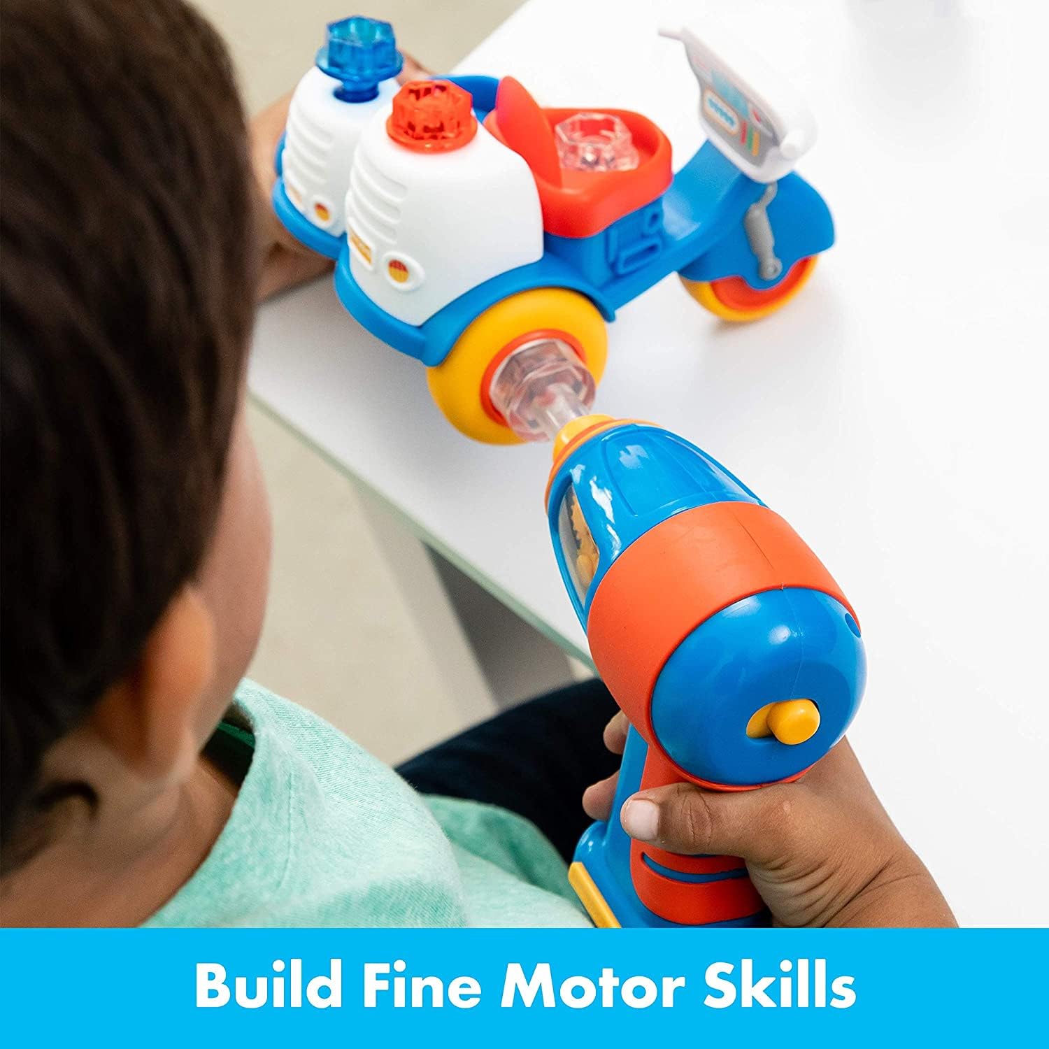 Foto 4 pulgar | Motocicleta De Policía Toy Educational Insights Design & Drill Bolt Buddies - Venta Internacional.