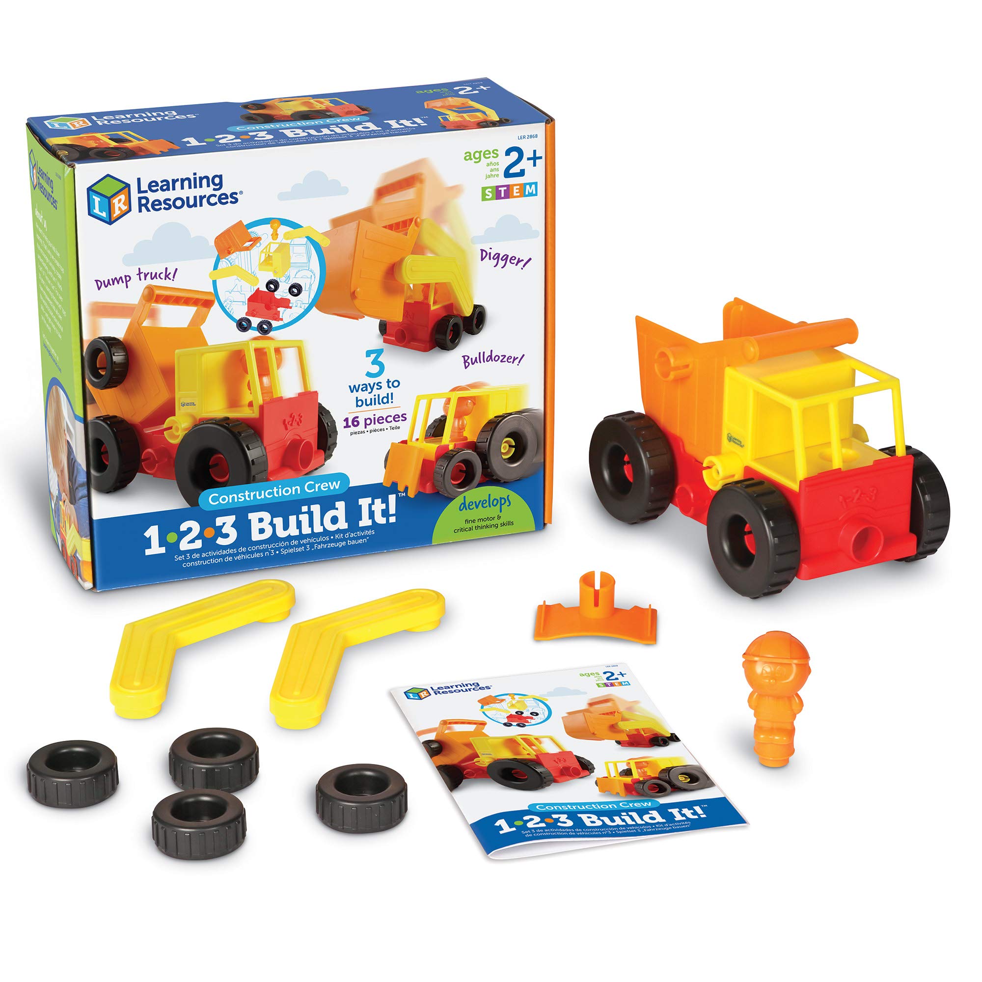 Foto 2 pulgar | Recursos De Aprendizaje Sobre Juguetes De Construction Crew 1-2-3 ¡constrúyelo! - Venta Internacional.