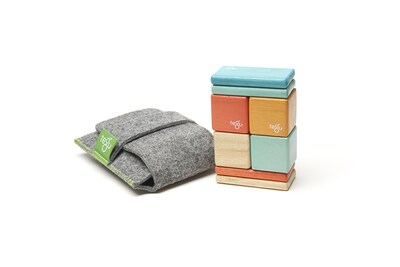 Foto 1 | Juego De 8 Bloques Magnéticos De Madera Con Bolsillo Toy Tegu - Venta Internacional.