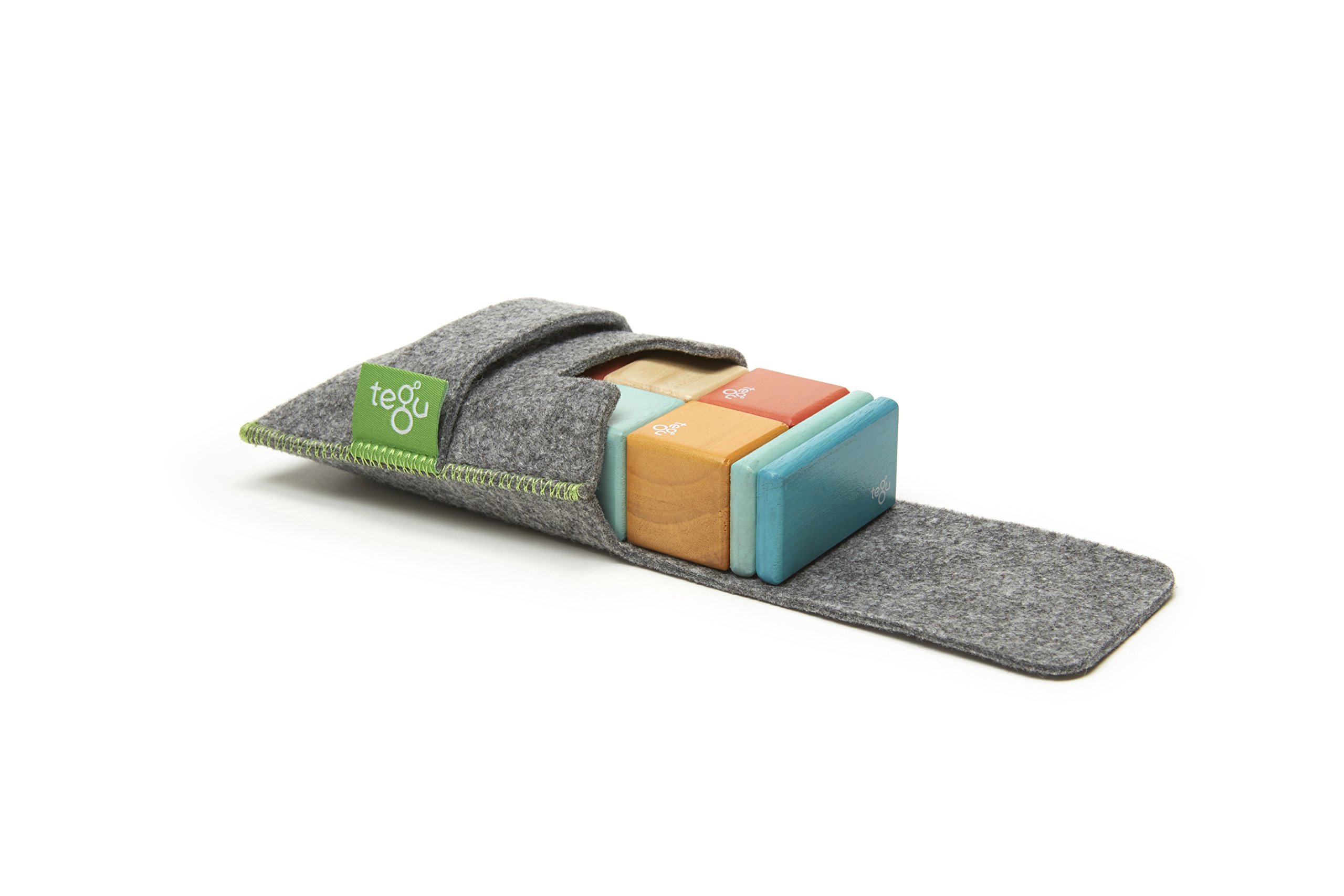 Foto 3 pulgar | Juego De 8 Bloques Magnéticos De Madera Con Bolsillo Toy Tegu - Venta Internacional.