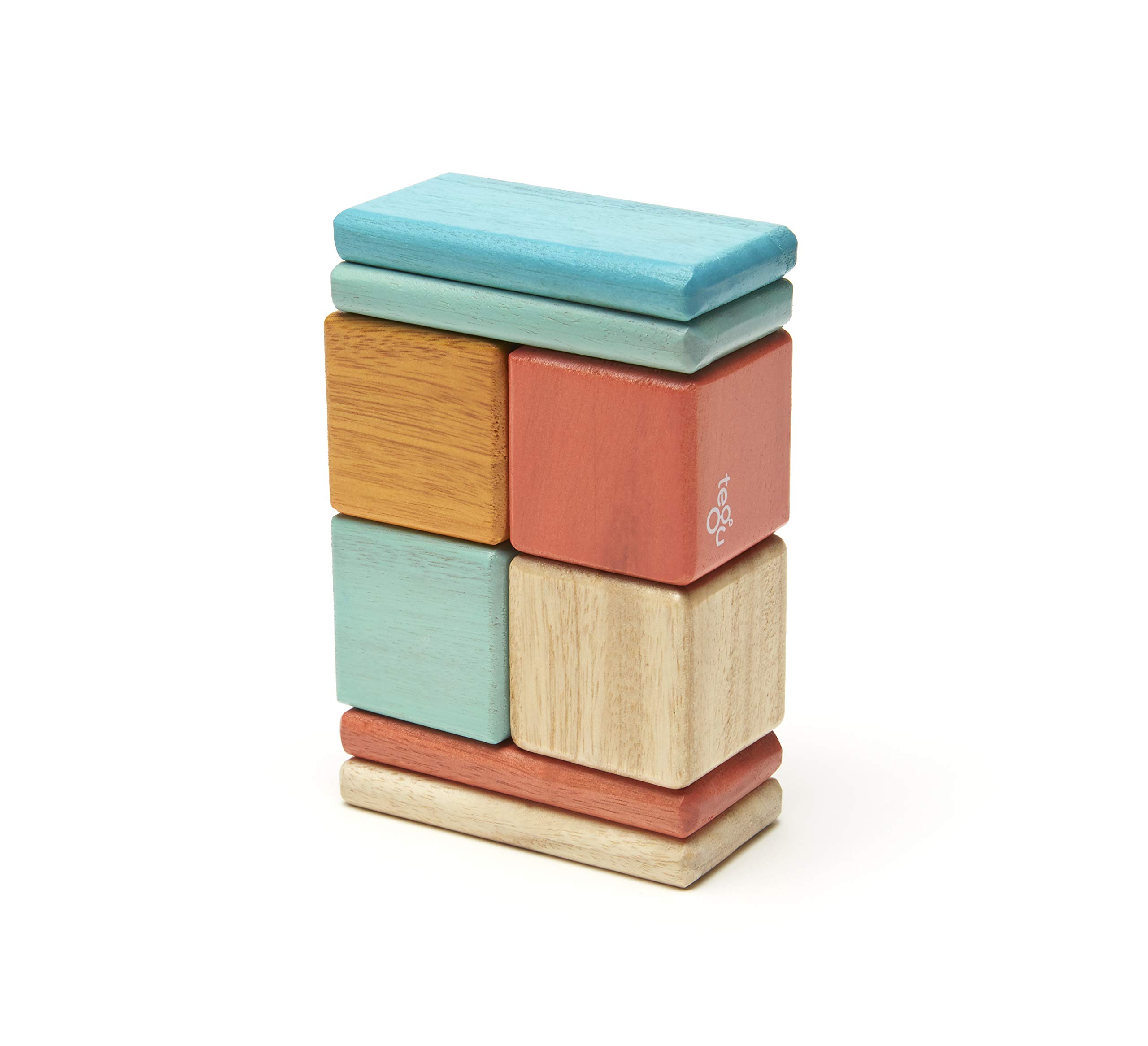Foto 4 pulgar | Juego De 8 Bloques Magnéticos De Madera Con Bolsillo Toy Tegu - Venta Internacional.