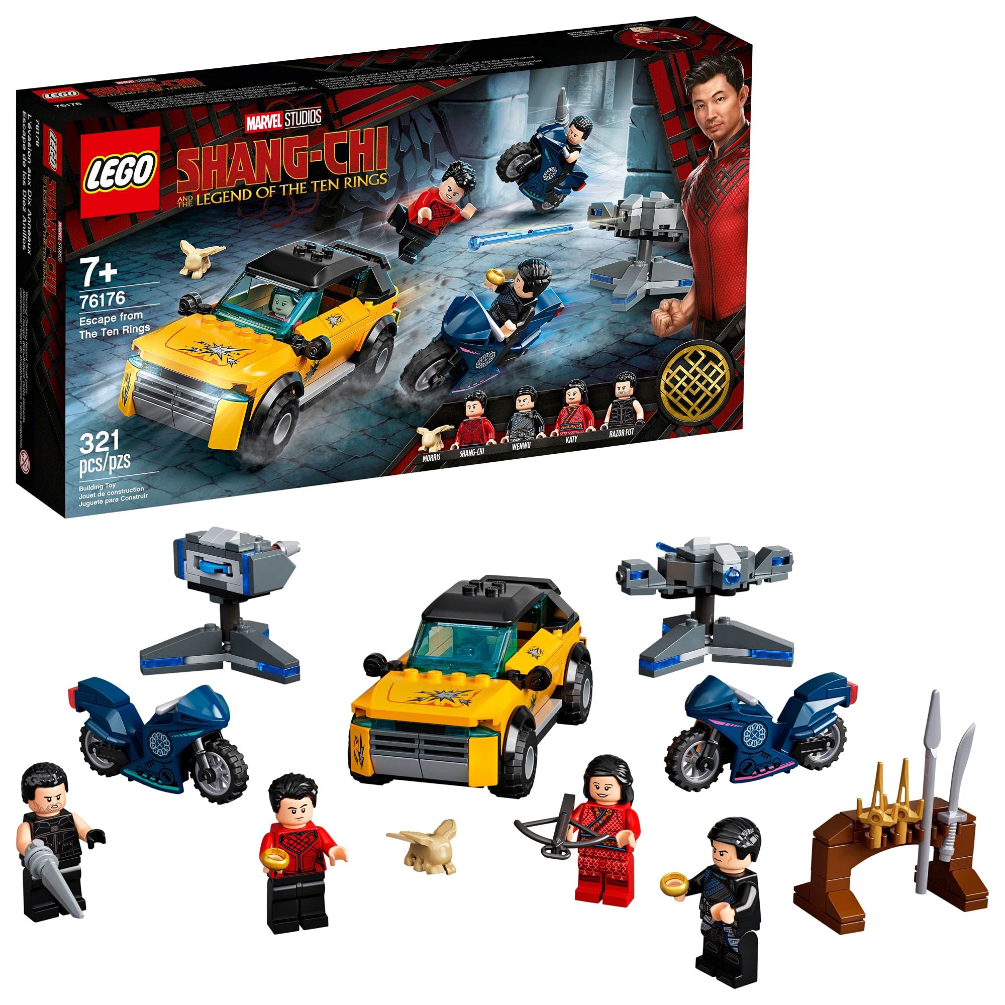 Kit De Construcción Lego Marvel Shang-chi Escape From The Ten Rings 76176 Con 321 Piezas - Venta Internacional.