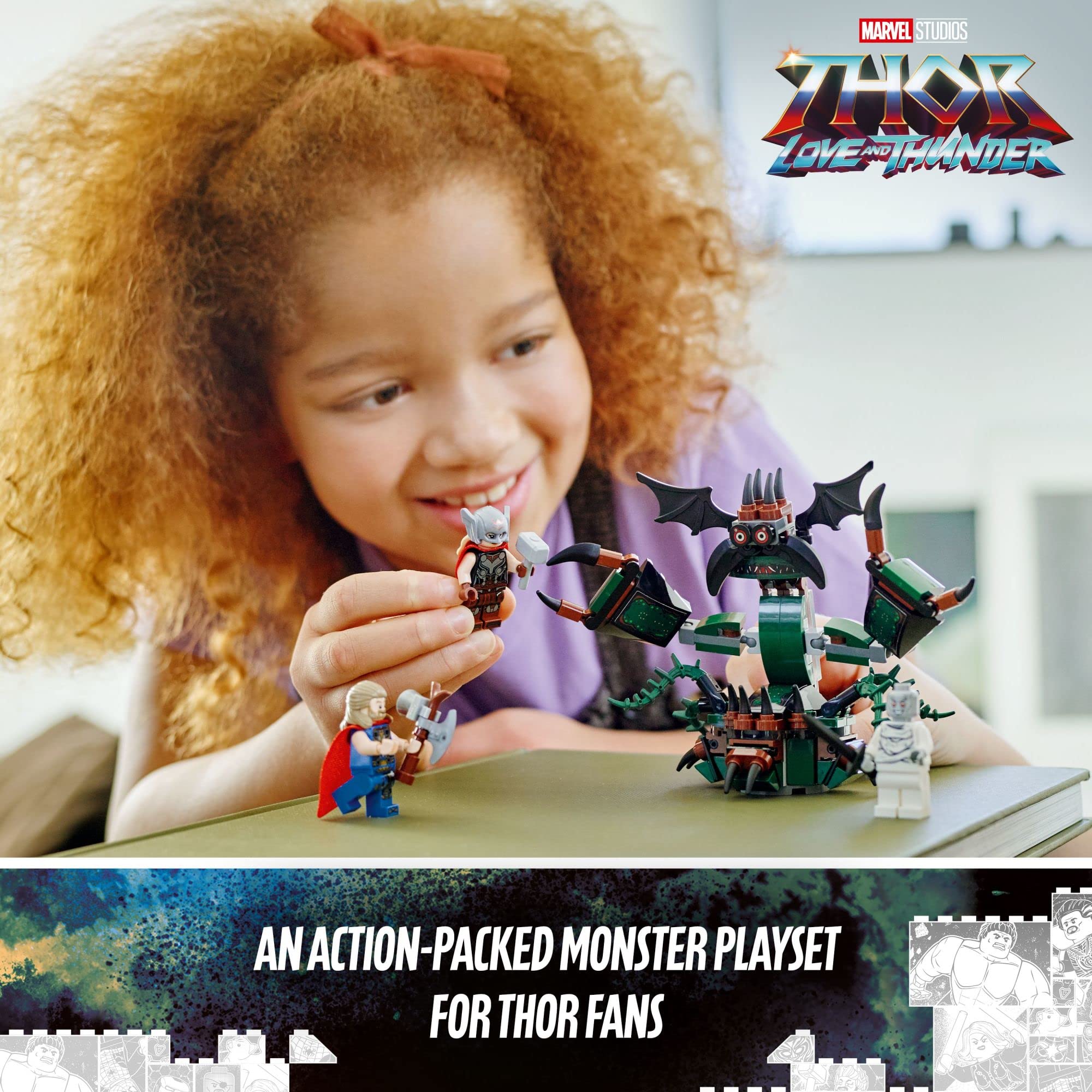 Foto 2 | Juguete De Construcción Lego Marvel Attack On New Asgard Thor 76207 - Venta Internacional.