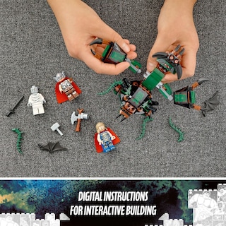 Foto 4 | Juguete De Construcción Lego Marvel Attack On New Asgard Thor 76207 - Venta Internacional.