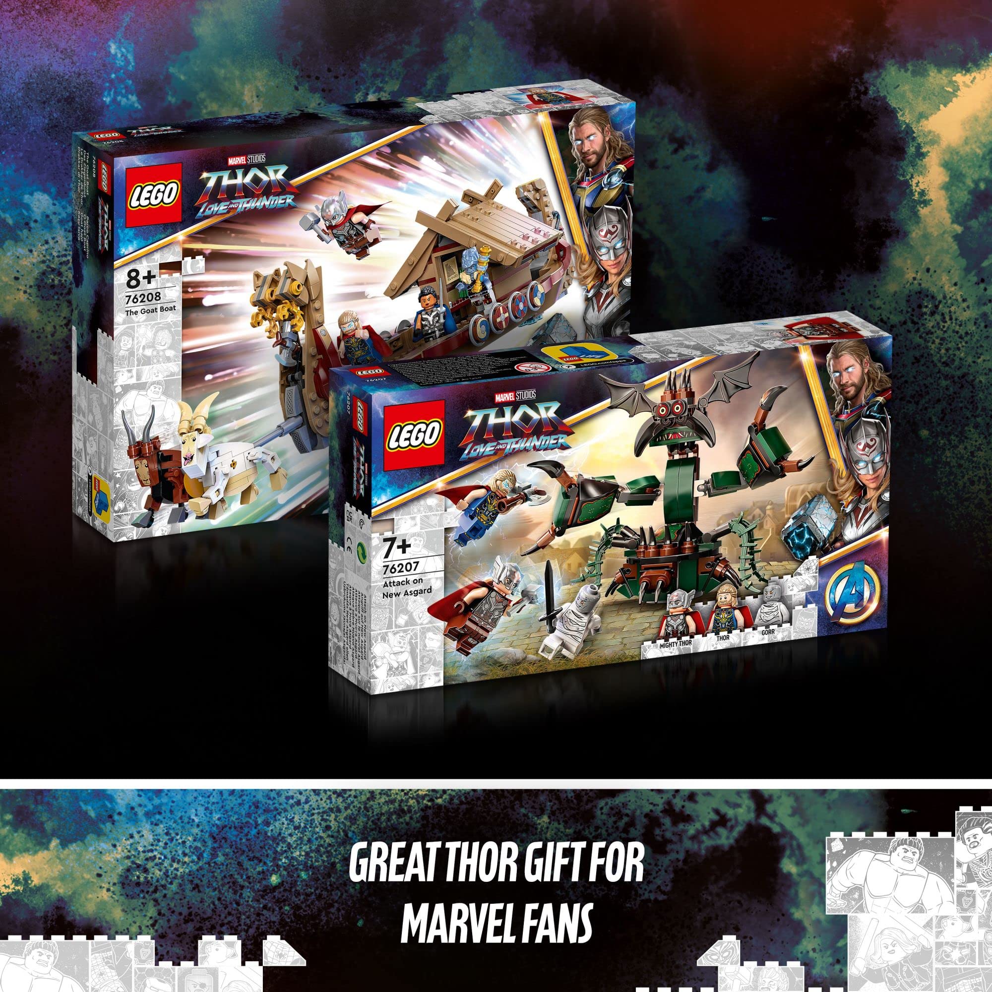 Foto 7 pulgar | Juguete De Construcción Lego Marvel Attack On New Asgard Thor 76207 - Venta Internacional.