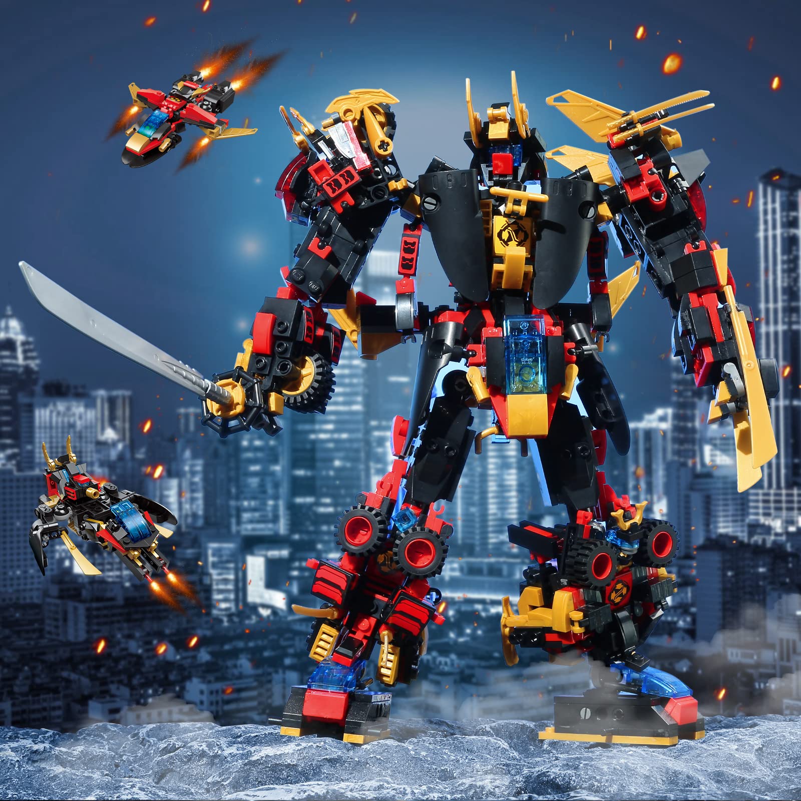 Foto 4 | Set De Construcción Transformation Robot Warrior Qlt Qiaoletong - Venta Internacional.