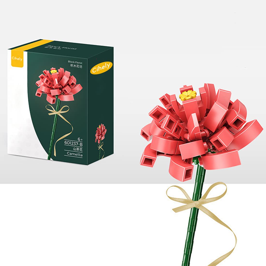 Kit De Ramo De Flores Building Blocks, Color Rojo Camelia 601237-b - Venta Internacional.