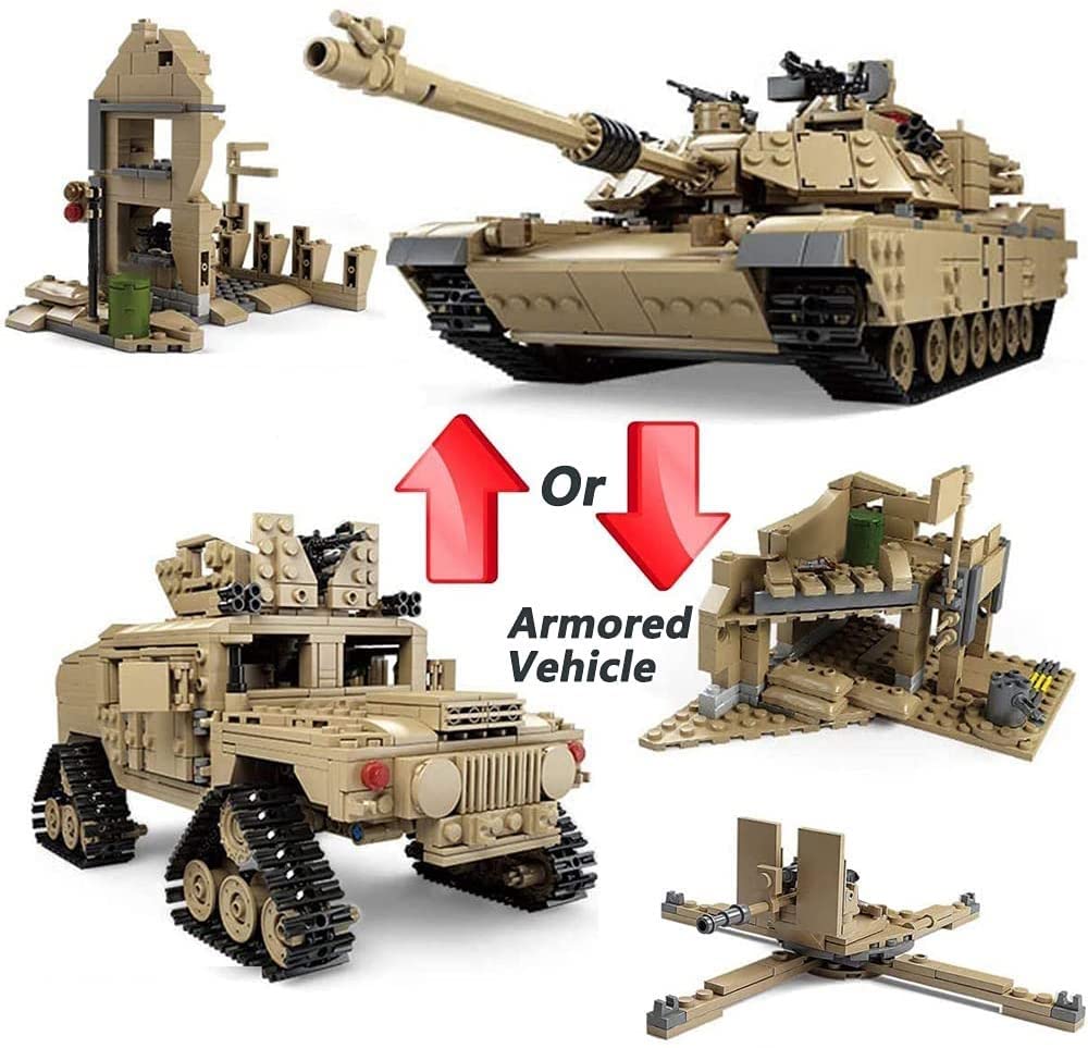 Foto 6 pulgar | Set De Batalla Jim's Military Blocks, 60 Unidades, Us Tank B - Venta Internacional.