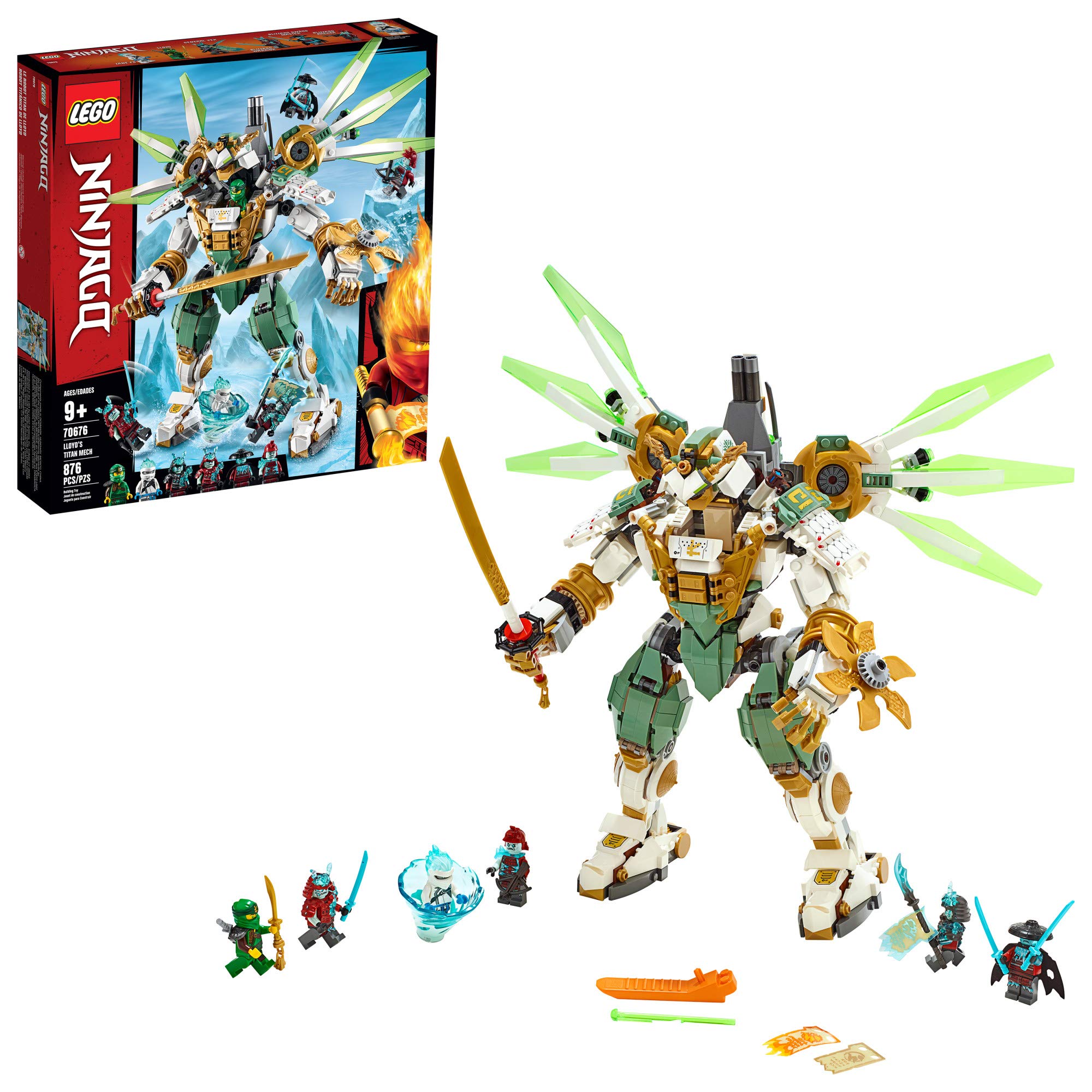 Kit De Construcción Lego Ninjago Lloyd's Titan Mech 70676 876 Piezas - Venta Internacional.