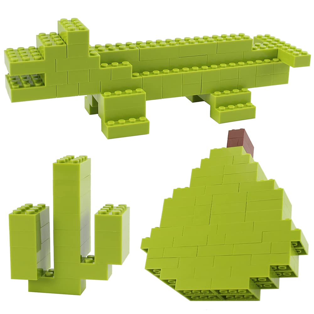Foto 3 | Juego de Ladrillos Feleph 2x4 Verde Lima 320 Piezas - Venta Internacional
