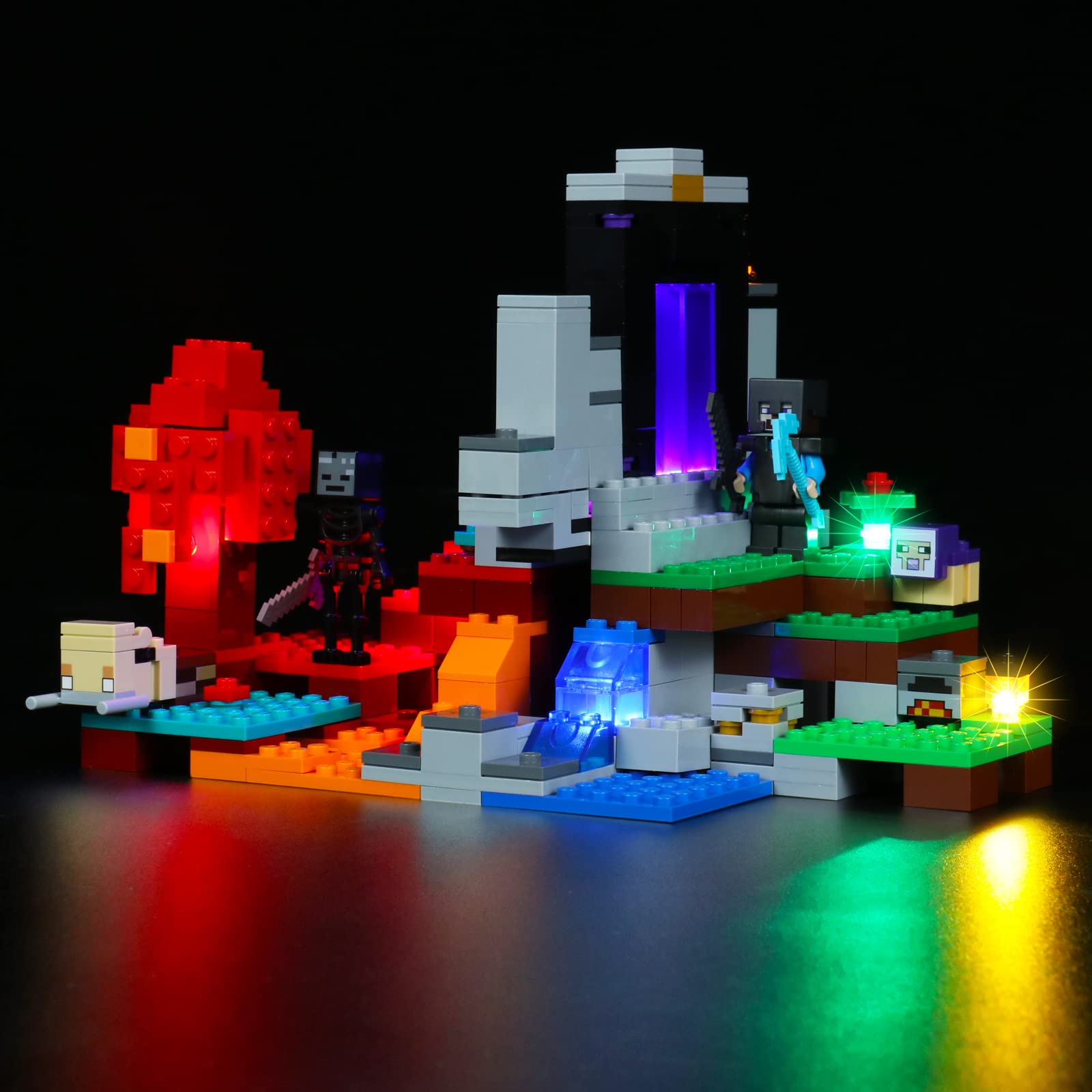 Foto 2 pulgar | Kit De Luces Led Para Lego Minecraft The Ruined Portal 21172 De  - Venta Internacional.