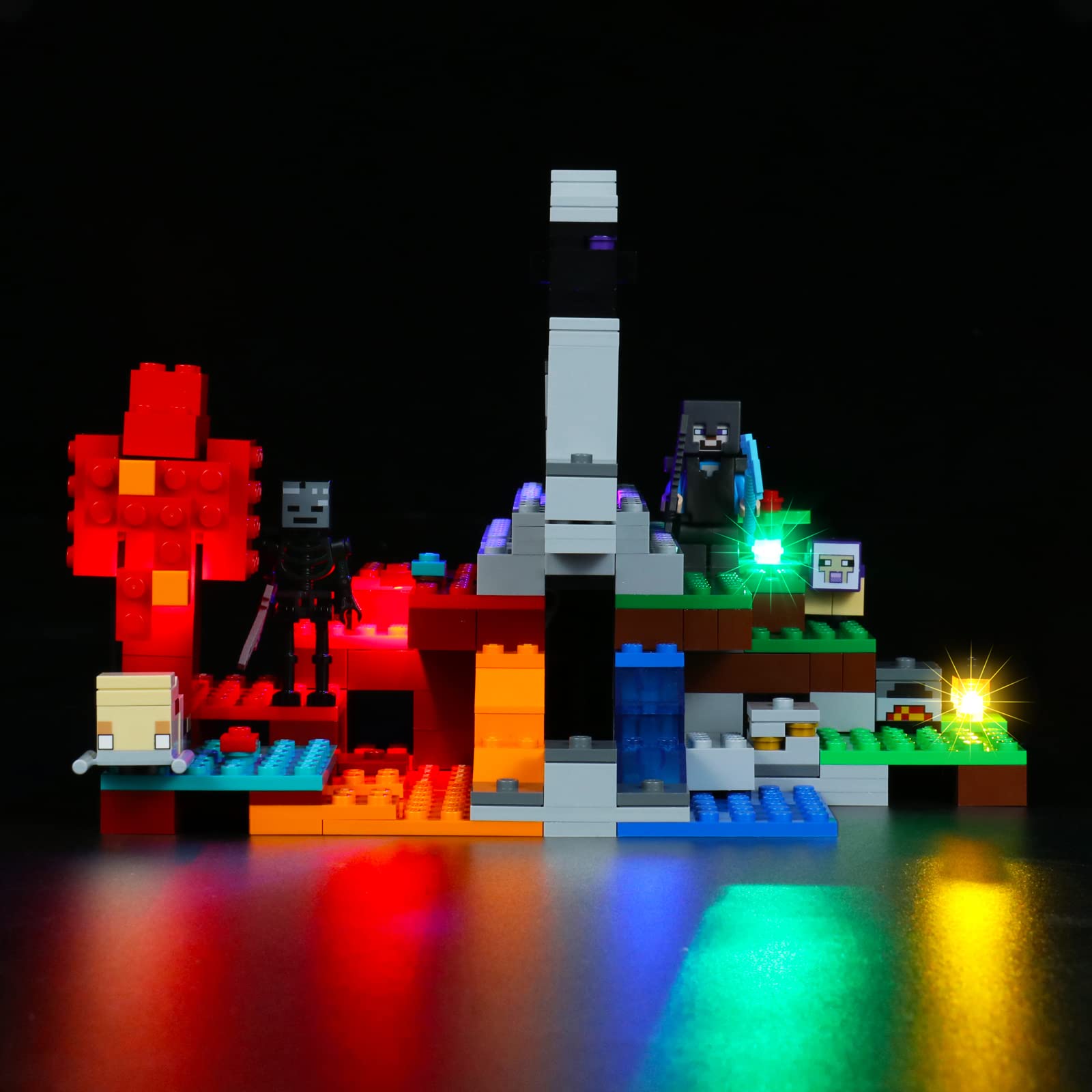 Foto 3 pulgar | Kit De Luces Led Para Lego Minecraft The Ruined Portal 21172 De  - Venta Internacional.