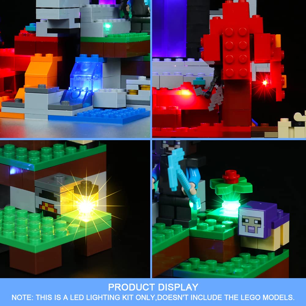 Foto 5 pulgar | Kit De Luces Led Para Lego Minecraft The Ruined Portal 21172 De  - Venta Internacional.