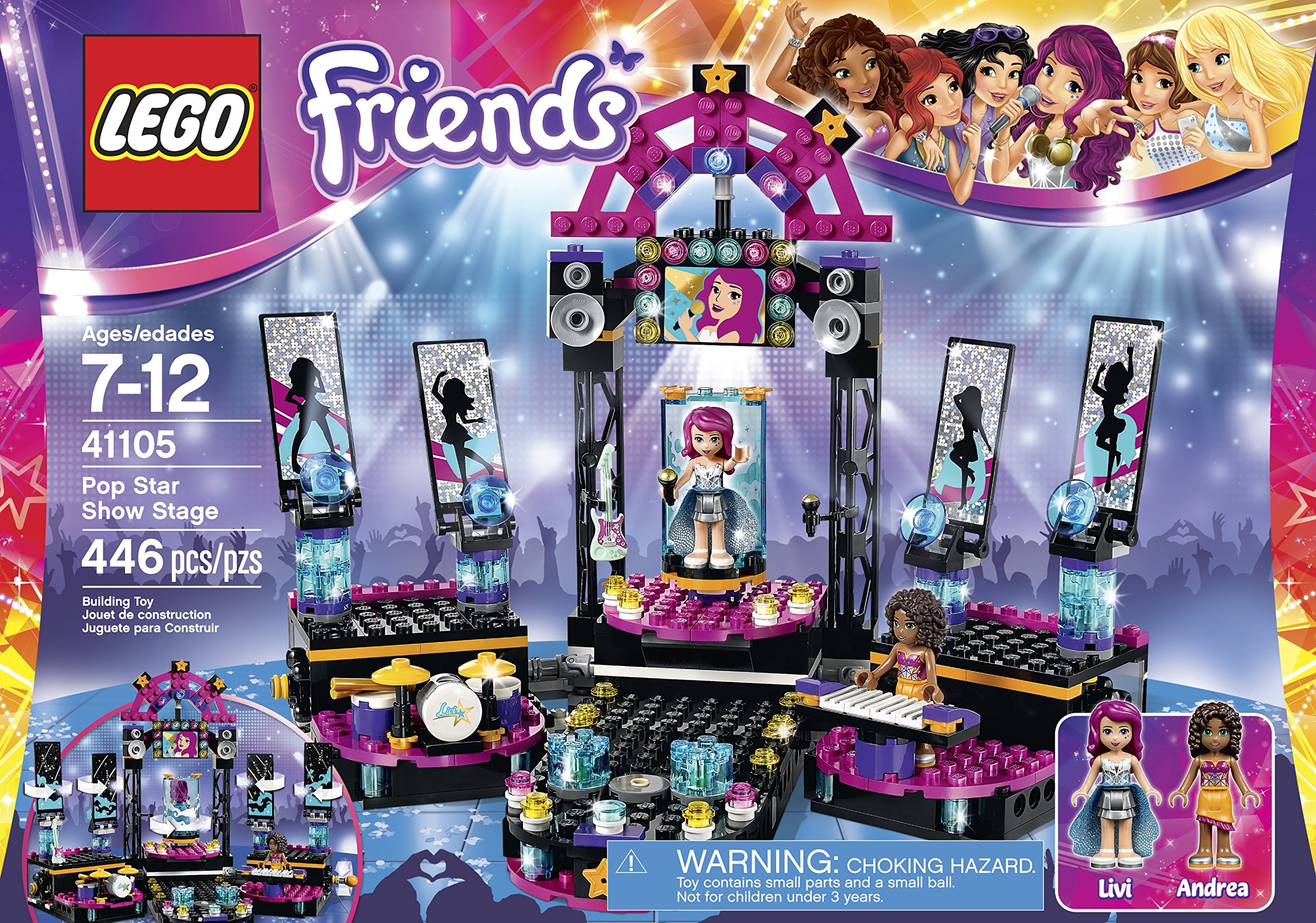 Foto 3 pulgar | Kit De Construcción Lego Friends Pop Star Show Stage 41105 - Venta Internacional.