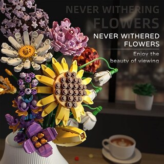 Foto 3 | Kit De Ramos De Flores Con Bloques De Construcción Clivia 601247 De Cihely - Venta Internacional.