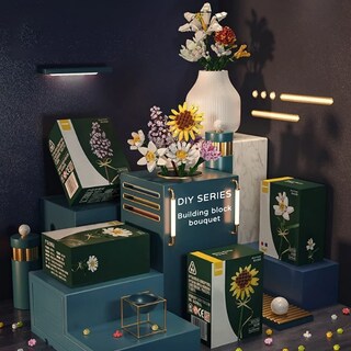 Foto 4 | Kit De Ramos De Flores Con Bloques De Construcción Clivia 601247 De Cihely - Venta Internacional.