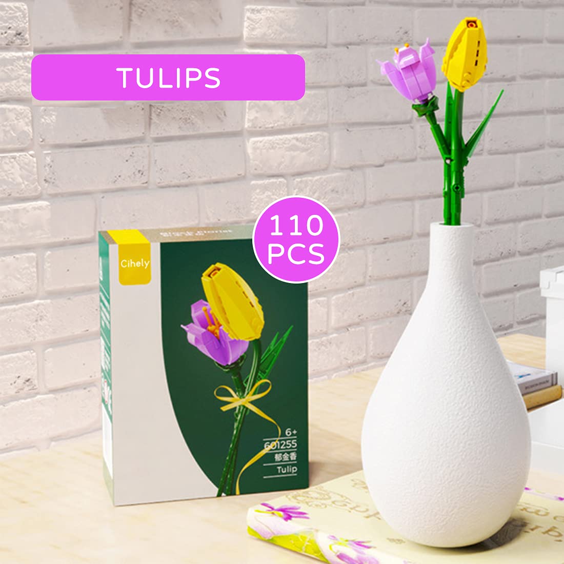 Foto 5 | Kit De Ramos De Flores Con Bloques De Construcción Clivia 601247 De Cihely - Venta Internacional.