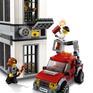 Foto 6 | Set De Construcción De La Comisaría De Policía De Lego City Con Helicóptero, Coche Y Moto - Venta Internacional.