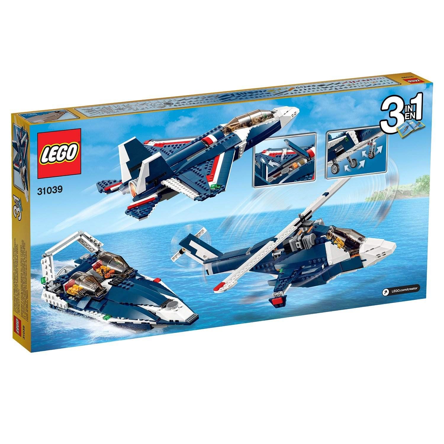 Foto 6 | Kit De Construcción Lego Creator 31039 Blue Power Jet Con 3 Modelos - Venta Internacional.