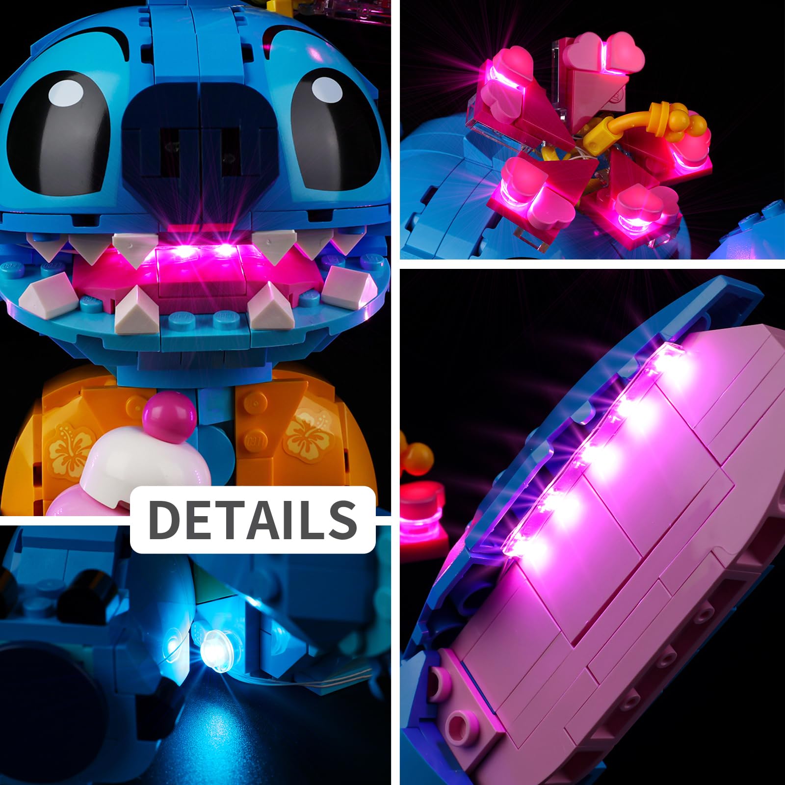 Foto 5 pulgar | Kit De Luces Para Juguete De Construcción Lego Disney Stitch 43249 - Venta Internacional.