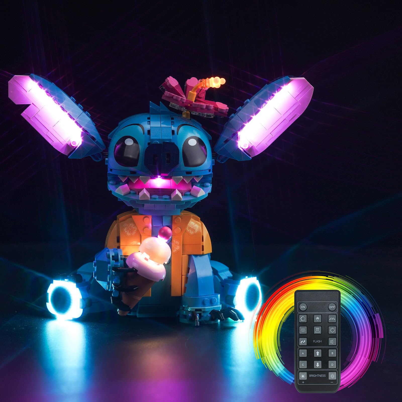 Foto 2 pulgar | Kit De Luces Led Para Lego Stitch 43249 Disney Con Mando A Distancia - Venta Internacional.