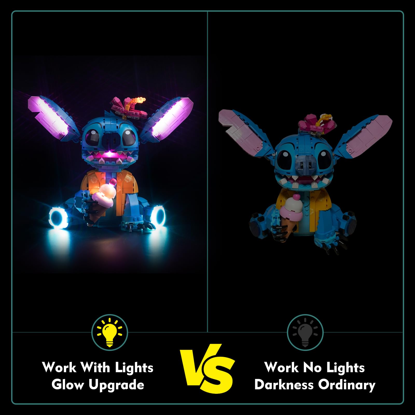 Foto 4 pulgar | Kit De Luces Led Para Lego Stitch 43249 Disney Con Mando A Distancia - Venta Internacional.