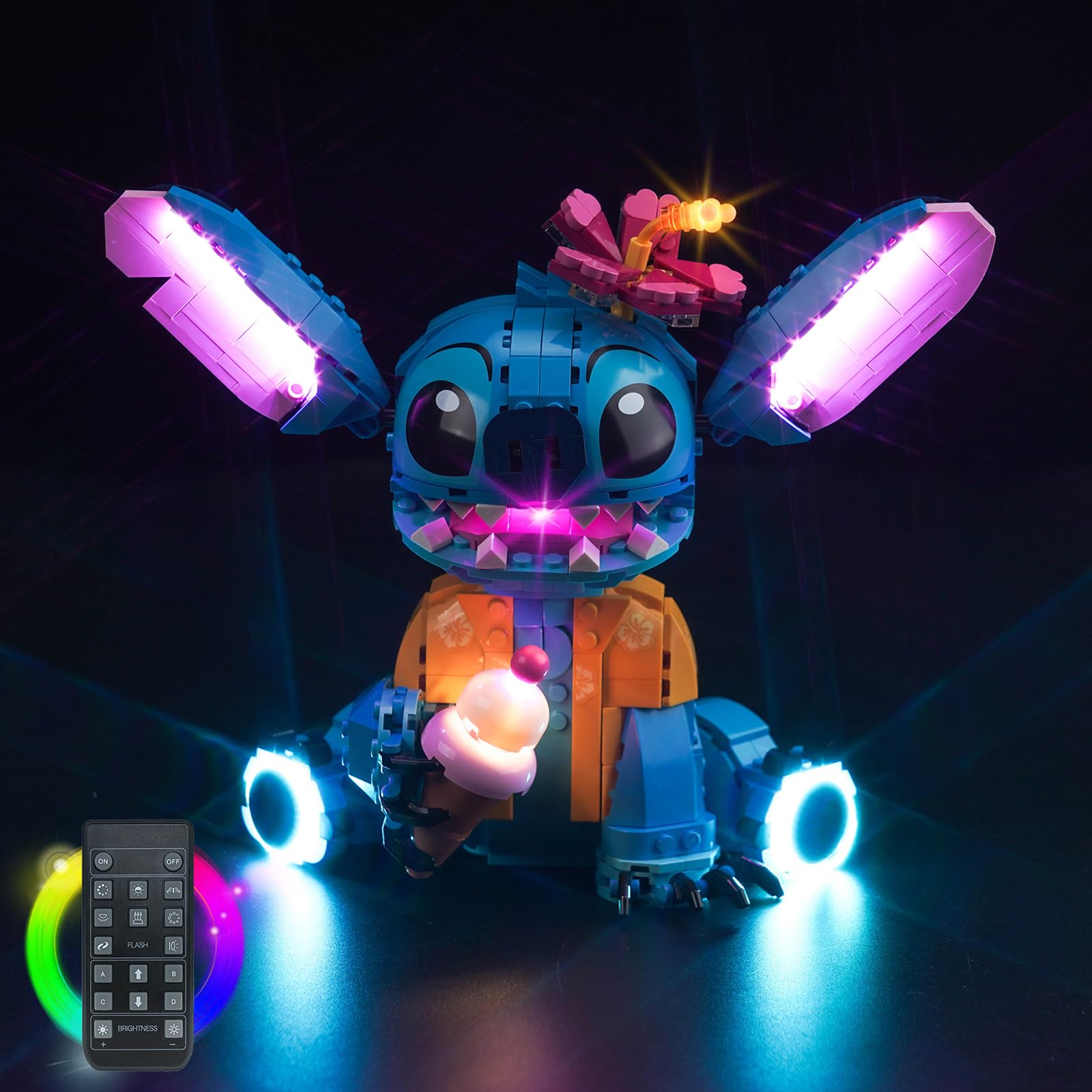 Foto 7 pulgar | Kit De Luces Led Para Lego Stitch 43249 Disney Con Mando A Distancia - Venta Internacional.