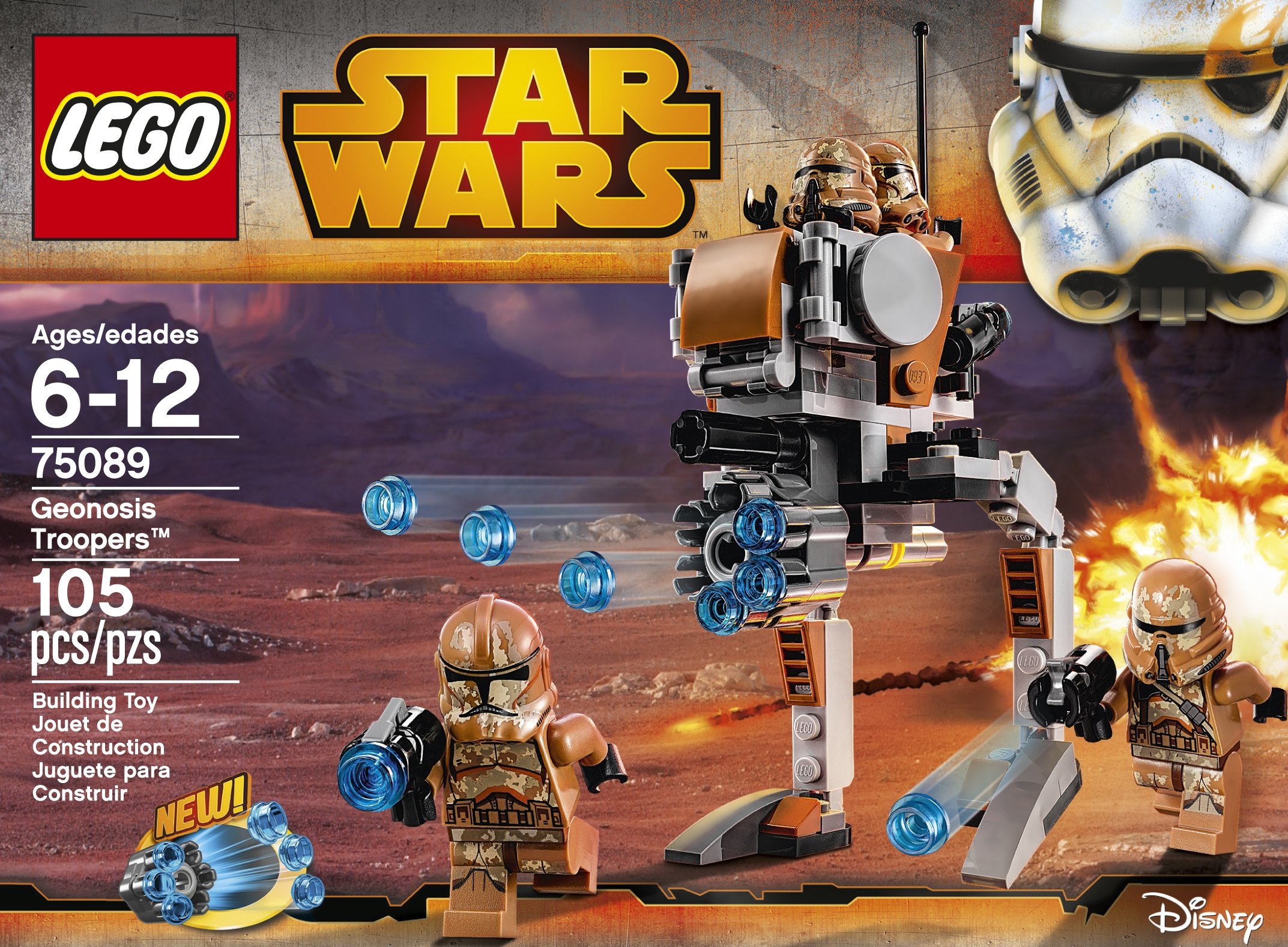 Foto 3 pulgar | Juguete De Construcción Lego Star Wars Geonosis Troopers Con Walker - Venta Internacional.