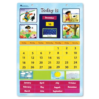 Foto 1 | Calendario De Aprendizaje Magnético Y Recursos De Aprendizaje Con 51 Piezas - Venta Internacional.