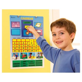 Foto 2 | Calendario De Aprendizaje Magnético Y Recursos De Aprendizaje Con 51 Piezas - Venta Internacional.