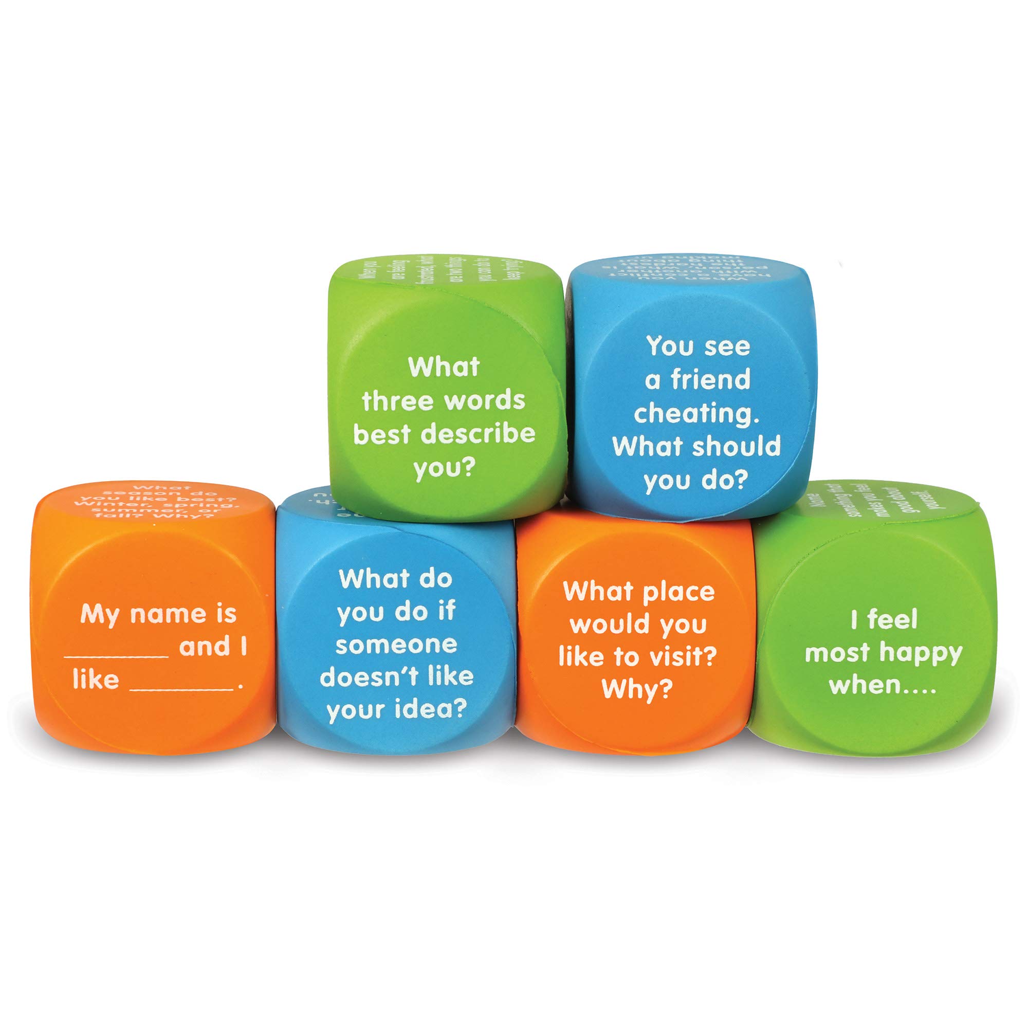 Foto 4 pulgar | Recursos De Aprendizaje De Conversation Cubes ¡hablemos! 6 Cubos - Venta Internacional.