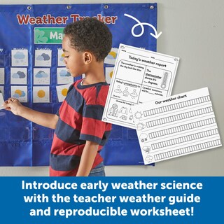 Foto 3 | Pocket Chart Learning Resources Weather Tracker, Juego De 102 Piezas - Venta Internacional.