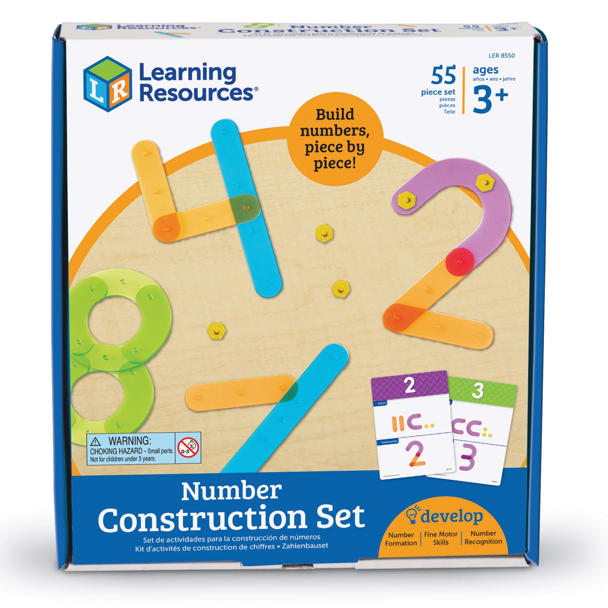 Conjunto De Números Recursos De Aprendizaje Construcción De Números 55 Piezas - Venta Internacional.