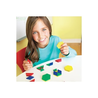 Foto 2 | Juego De 250 Unidades De Pattern Blocks Learning Resources, Plástico De 1 Cm - Venta Internacional.