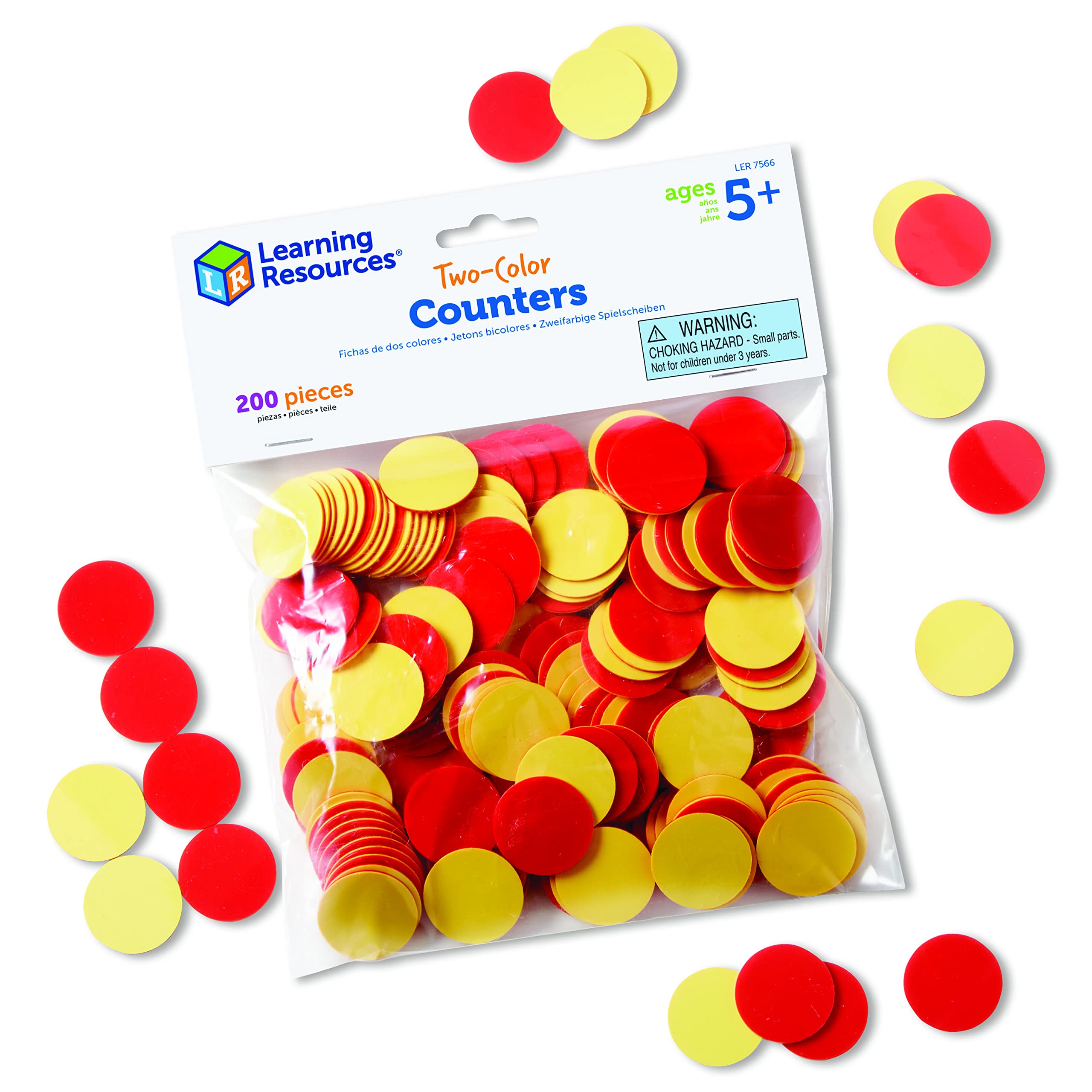 Foto 2 pulgar | Juego De Recursos De Aprendizaje Con Contadores Bicolores Para 200 Niños Mayores De 5 Años - Venta Internacional.