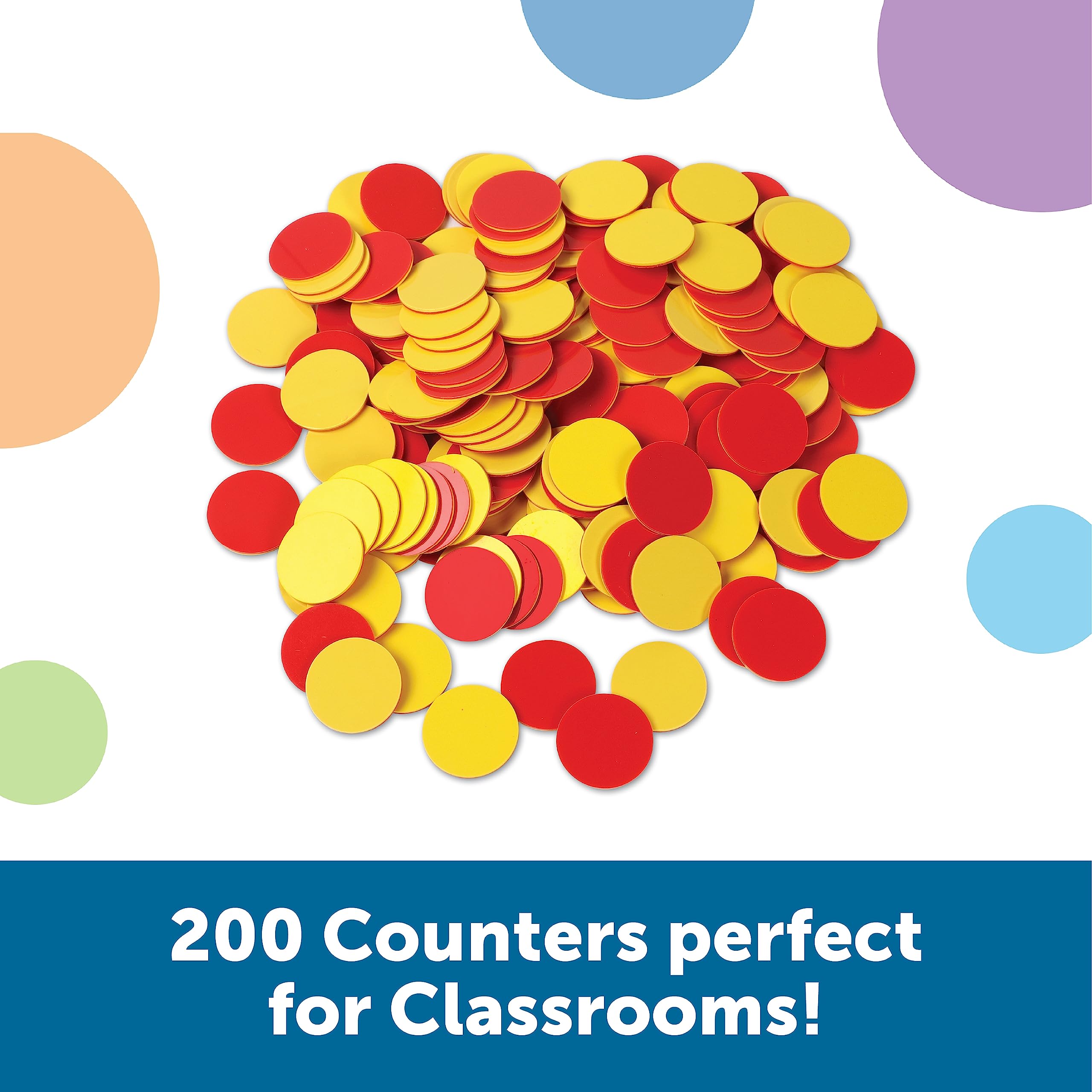 Foto 5 pulgar | Juego De Recursos De Aprendizaje Con Contadores Bicolores Para 200 Niños Mayores De 5 Años - Venta Internacional.